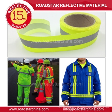 Tejido reflectante seguridad durable para ropa de trabajo